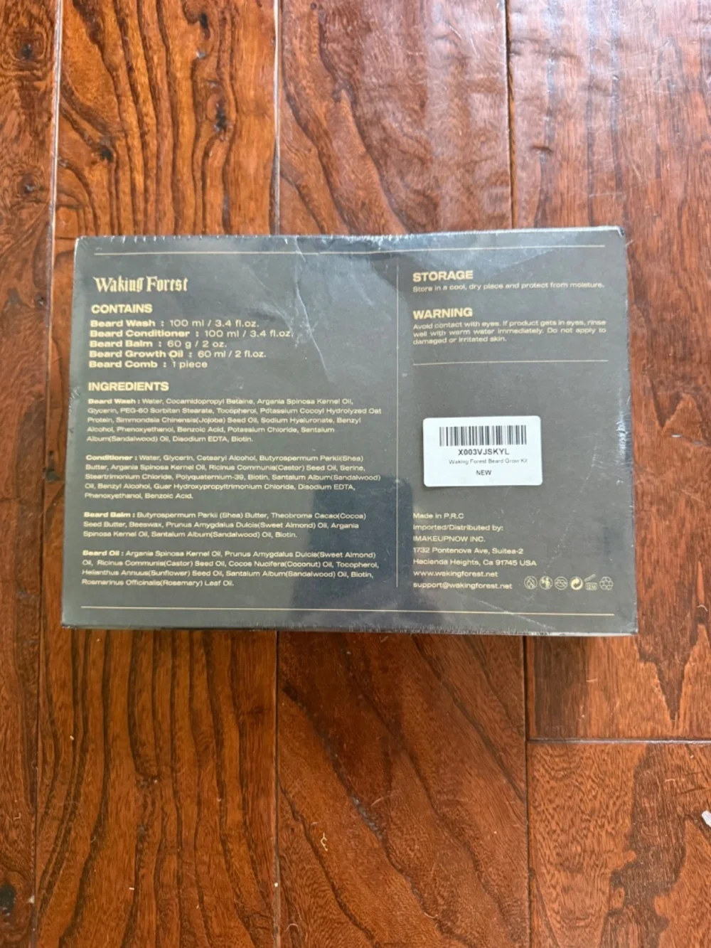 BRAND NEW Sealed* Waking Forest Beard Care Kit Biotin